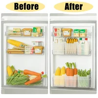 1/5pcs Fridge Door Storage Box Food Fresh Refrigerator Organizer Bin Food Container Kitchen Fruit Vegetable Box Shelf Basket 2