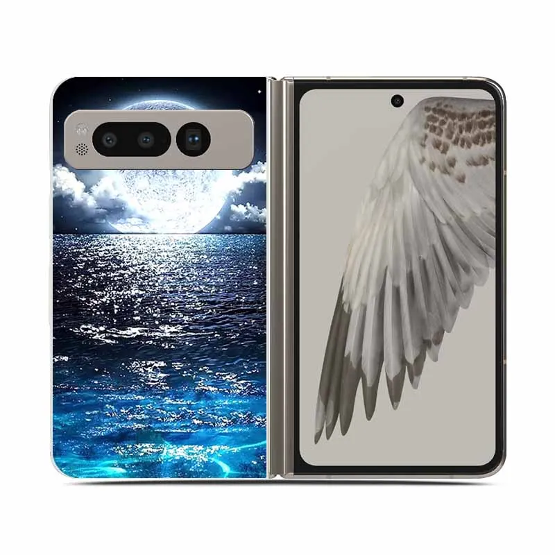 Clear Shockproof Hard Plastic Phone Case for Foldable Devices - 7.6 Protective Back Cover