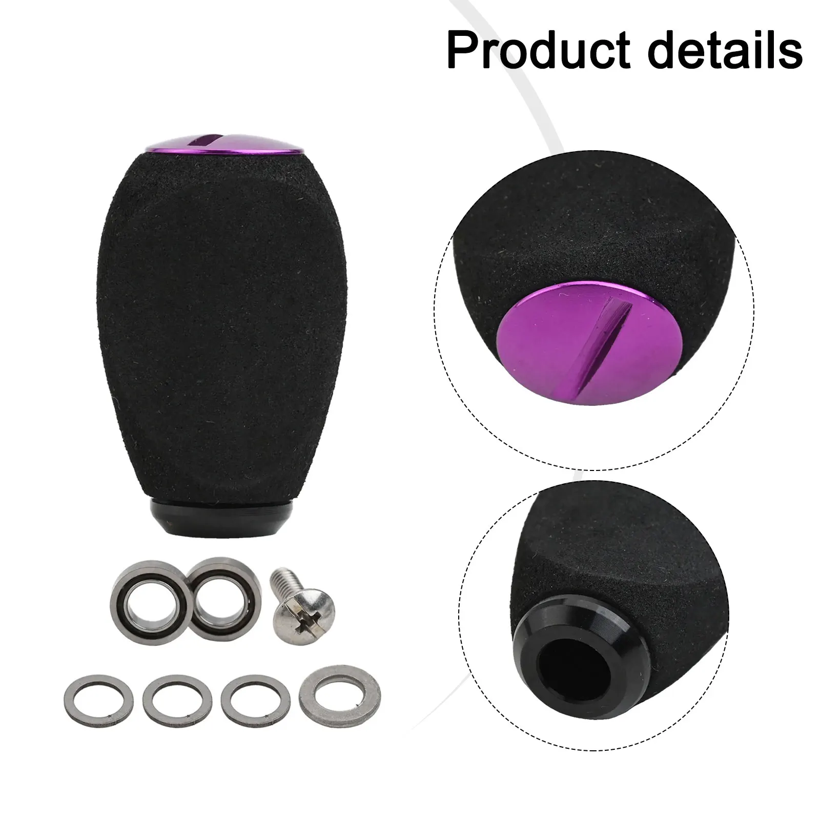 EVA Material Fishing Reel Handle Knobs For Bearing 38*24mm Bait Casting Spinner Fishing Reels Parts Tackle Accessories fishing reel fishing tackle accessory