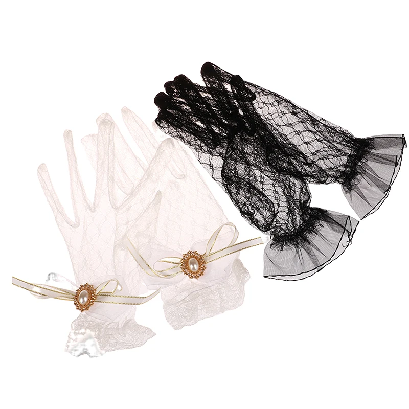 

Перчатки женские кружевные с закрытыми пальцами, 1 пара