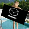 Auto Logo M-Mazda Beach Towels Shower Towel Sauna Travel Spa Microfiber Quick Dry Gym Accessories Cute Room Decor 2