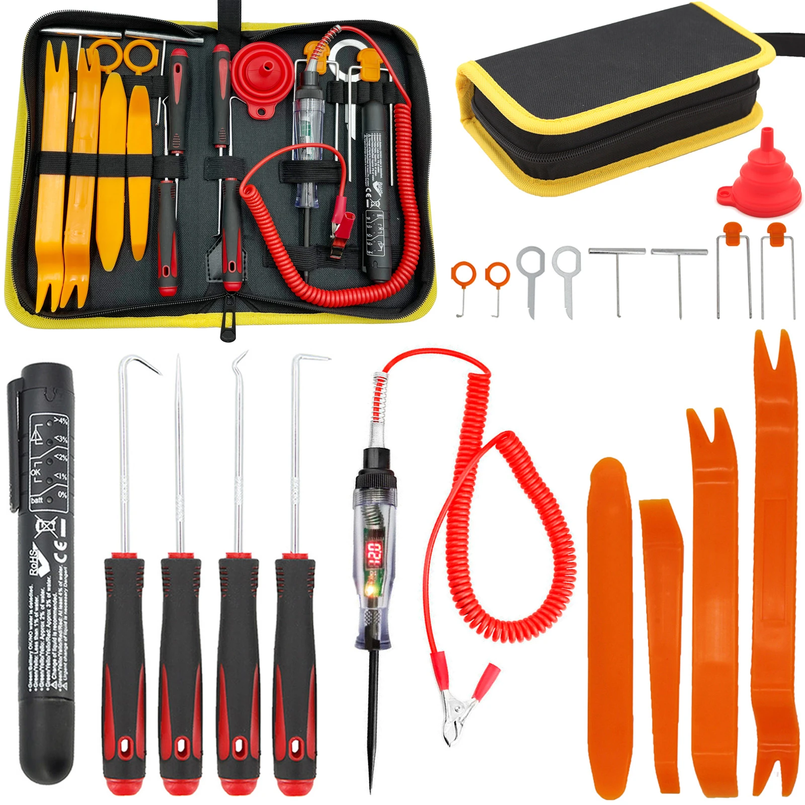 6V 12V 24V DC Car Voltage Circuit Tester Digital Display Brake Fluid