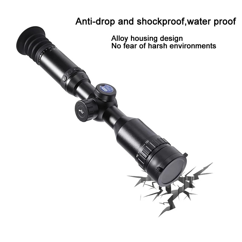 Tactical Infrared Thermal Imager Scope 384x288 17&mu;m 25mm/35mm/50mm Reticle Riflescope Hotspot Tracking Thermal Scope for Hunting