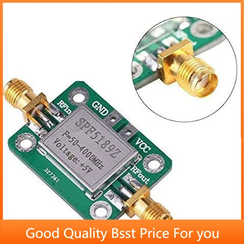 SPF5189 LNA 50-4000MHz/5-6000mhz RF Low Noise Broadband Signal Amplifier 0.6dB/20dB Gain RF Signal Receiver Module Shield Board rf amplifier