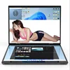 Intel N100 CPU Dual Screen Laptop 14"+14 " 2K Touch Screen Notebook 32GB 360 Degree Flip Metal Case 2 in 1 Laptop Computer 1