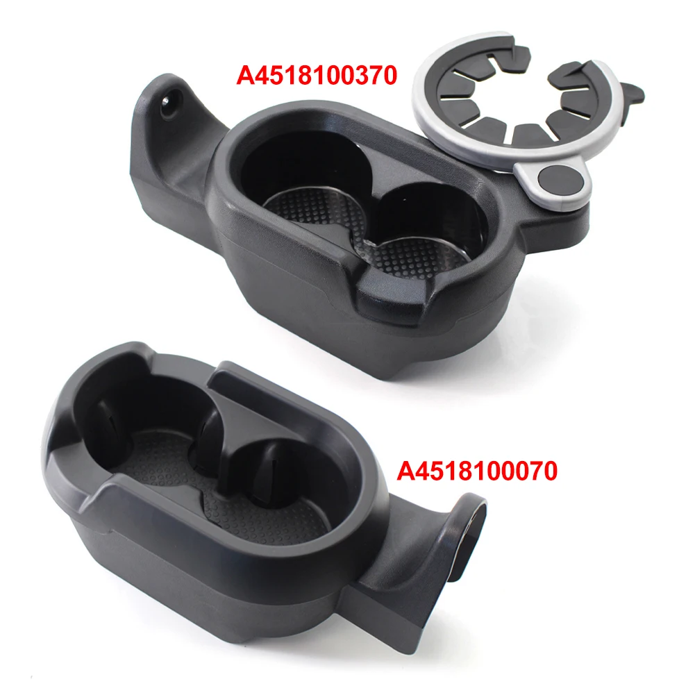 For Mercedes Smart Fortwo 451 450 1998-2015 Car Drinks Holder Cup Mount  Center Console Double Cup Holder A4518100370