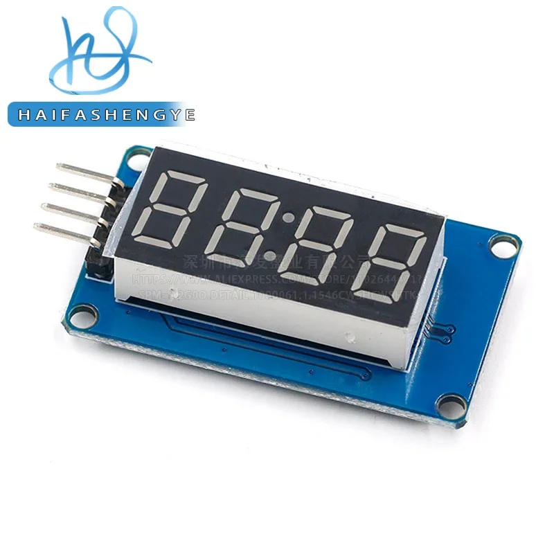 New TM1637 4-bit Digital Tube Display Module LED Brightness AdjustableClock Point Building Blocks