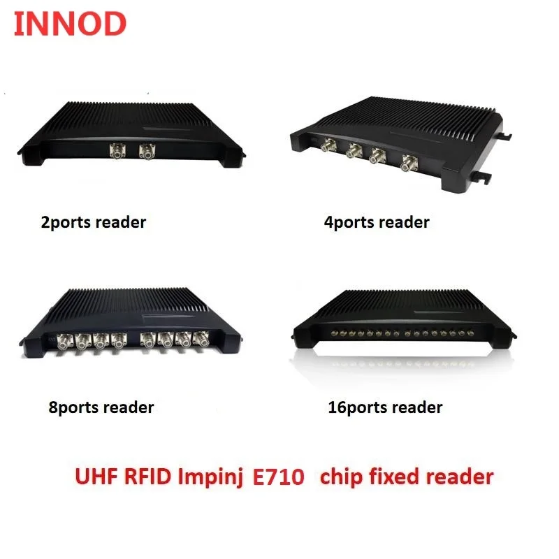 장거리 Impinj E710 RFID 리더 UHF, 무료 태그 샘플 포함, 스포츠 레이스 타이밍, 1-35 m 장거리, 4 포트, 8/16 포트