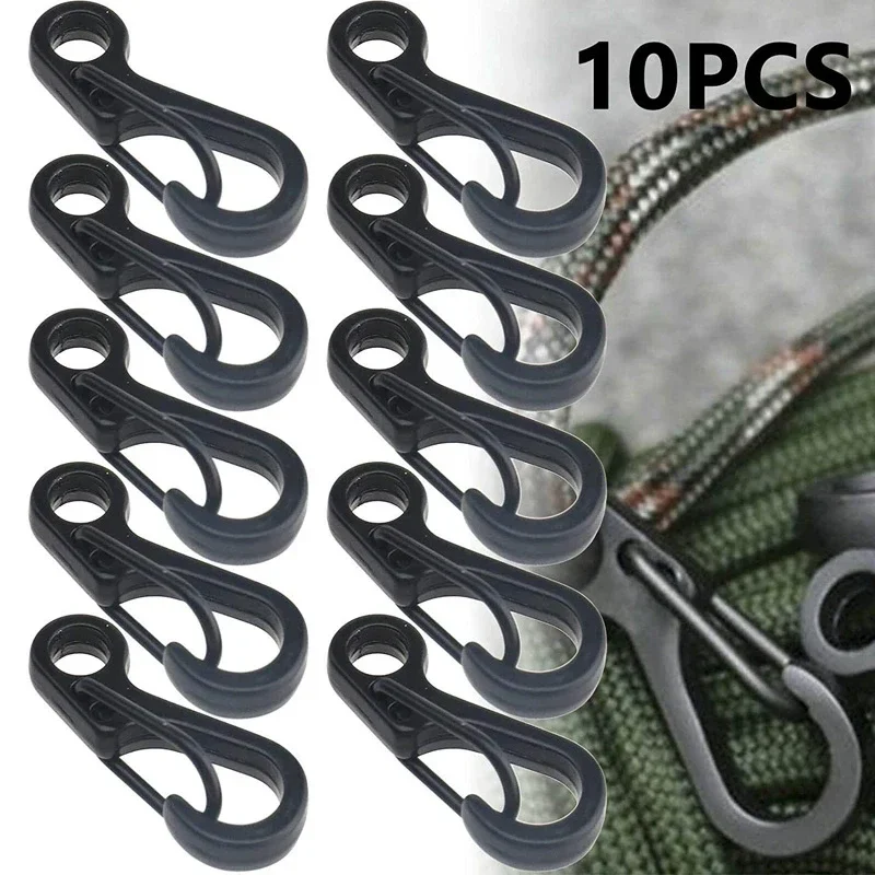 Mini Carabiner Paracord Tactical Gear Hooks Key Chain Camping EDC Survival Climbing SF Spring Backpack Clasps Keychain 10Pcs/lot