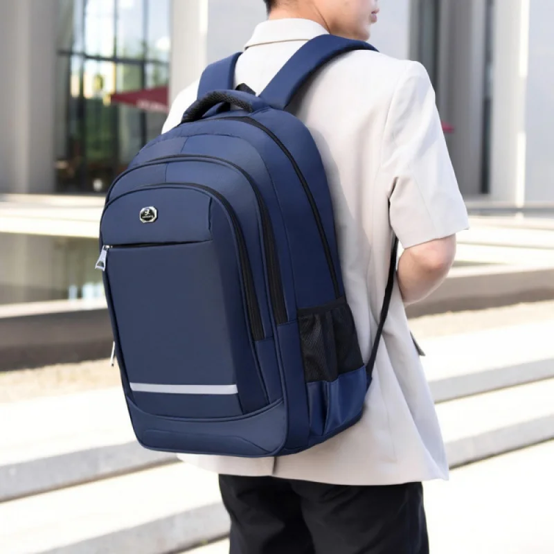 

New Simple Business Backpack Large Capacity Anti-Seismic Burden Reduction Computer Bag-Border Short Business Trip Outdoor