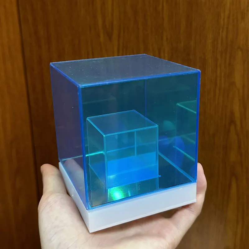 

2023 New 3D Colorful Table Lamp Cube Acrylic Night Light, Home Bar Club LED Decoration