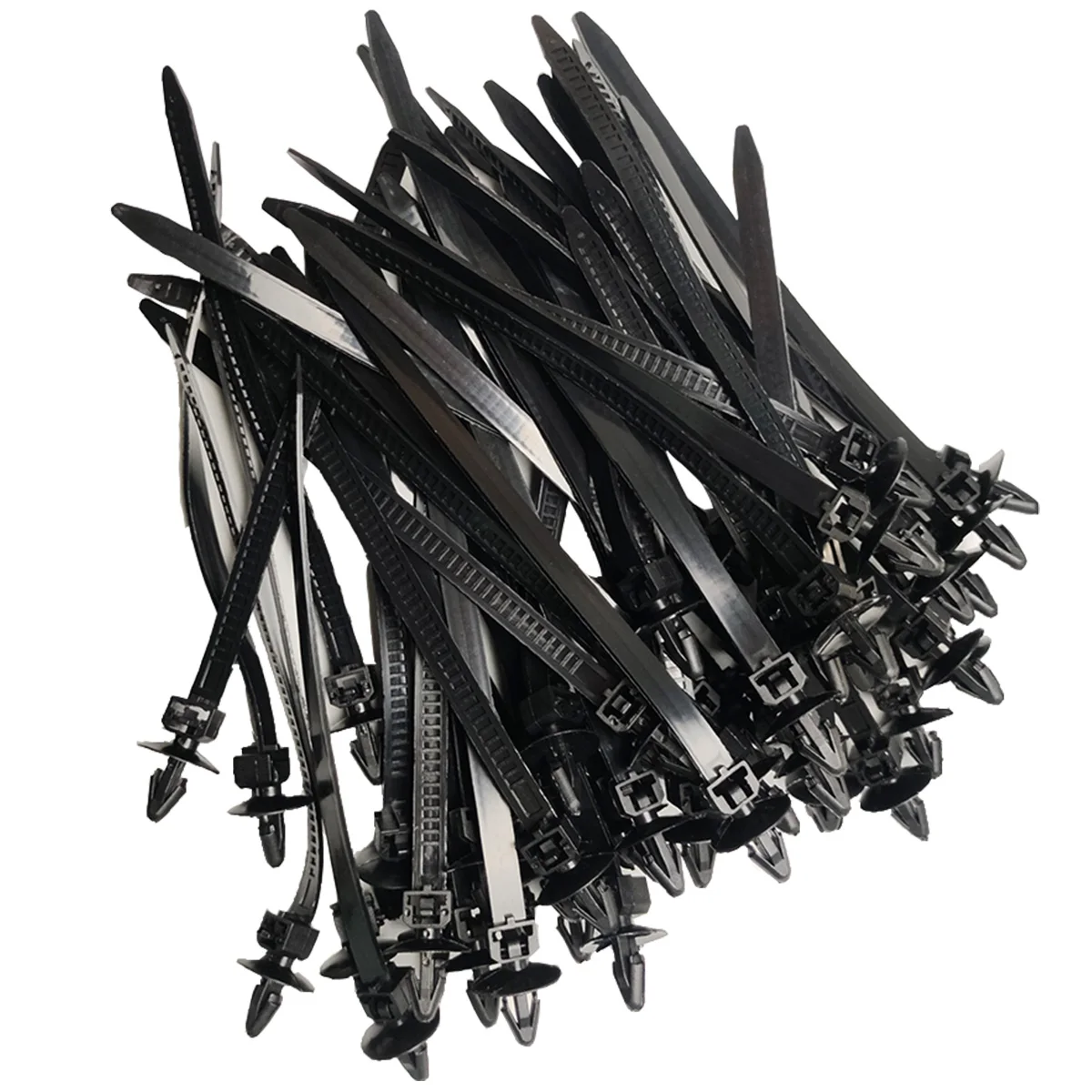100PCS 50PCS 20PCS 100PCS Wire Harness Fasteners Wire Clamps Zip Ties Automotive Harness Managers Corrugated Zip Ties
