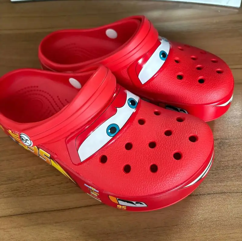 Mcqueen Cartoon Slippers - Waterproof Eva Outdoor Sandals With Breathable...