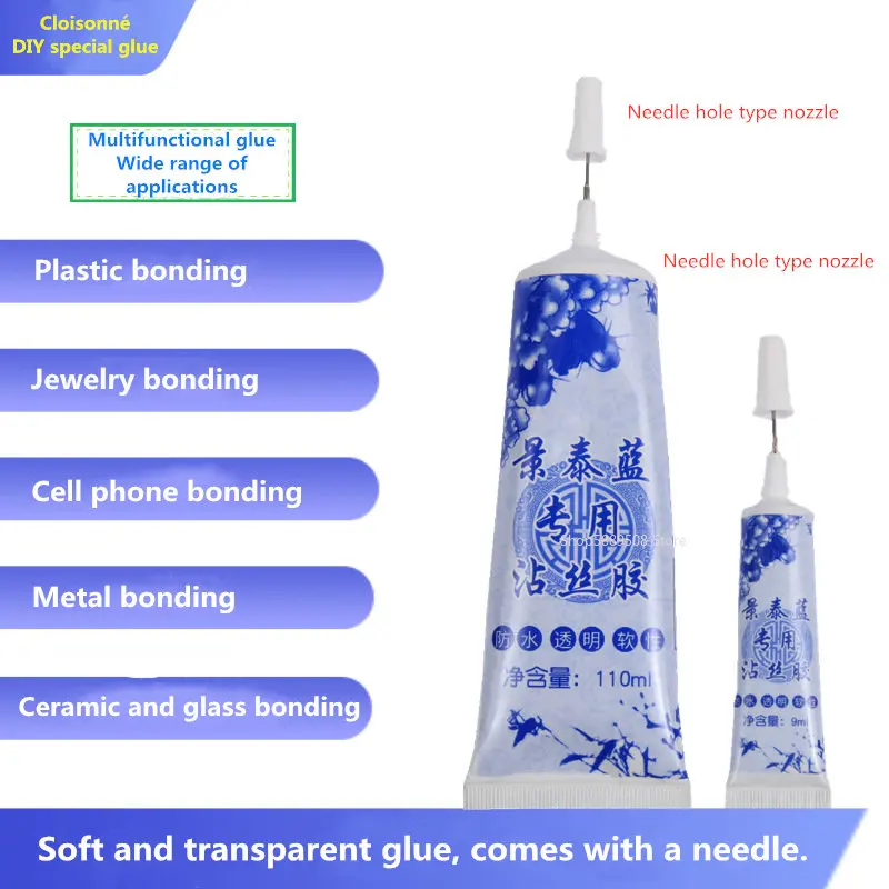 Transparent Strong Adhesive Force B7000 Pinch Silk Enamel Special Glue Handmade Dotted Diamond Diy Jewelry Tape Needles 9/110ml