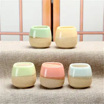 Mini Jelly Cartoon Succulent Flower Pot Ceramic Featured Fresh Green Plant Pot Ceramic Thumb Planter Home Decor Potted Garden 화분