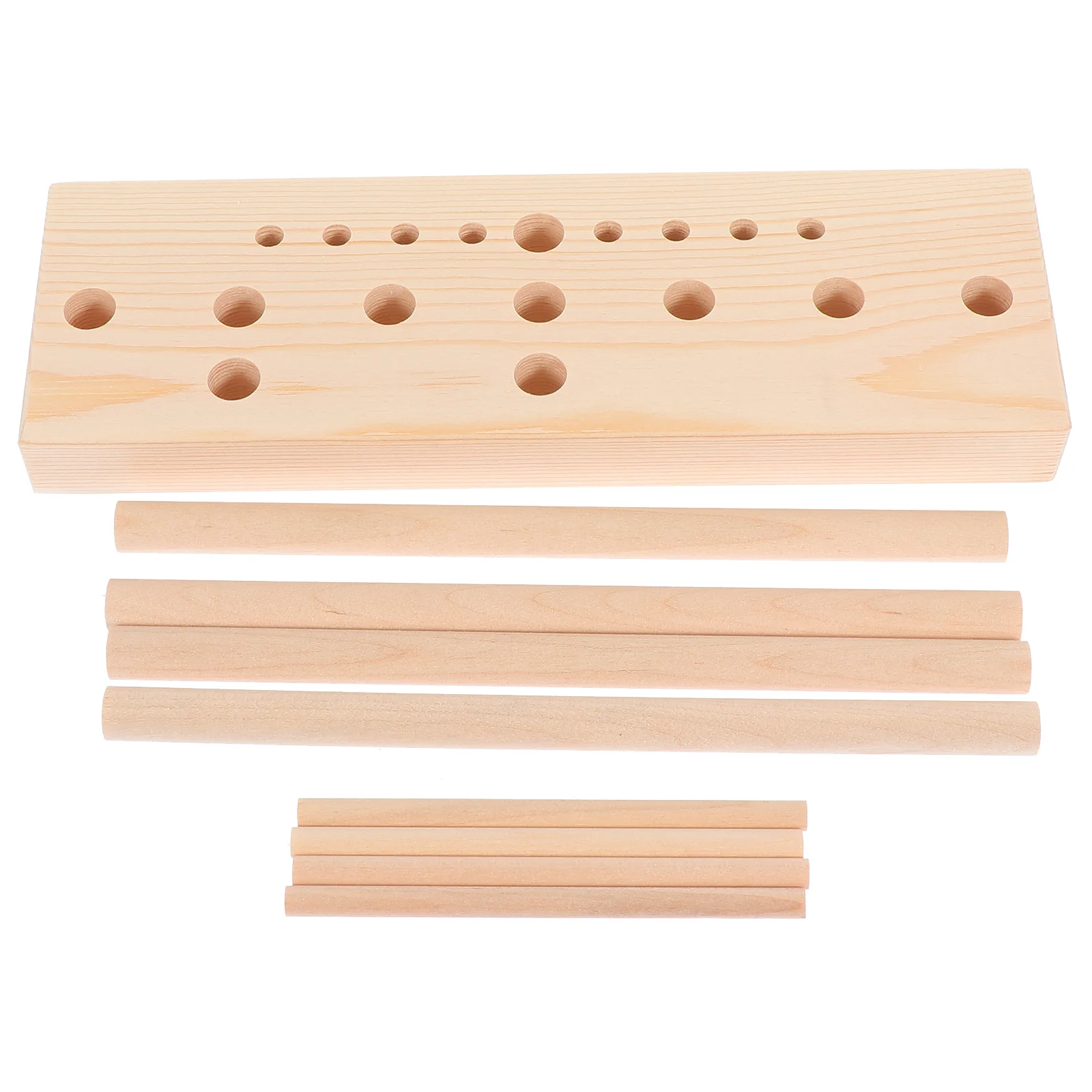 

1 Set of Wooden Wreath Maker Bowknot Fixing Device Party Ribbon Weaving Tool