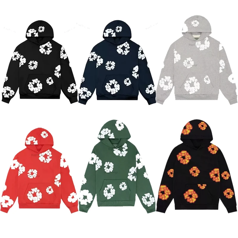 

Y2K Hoodie Hip hop Streetwear Foam Kapok Print Letter printing Pullover Men women Sweatshirts Harajuku Gothic Oversize Hooded