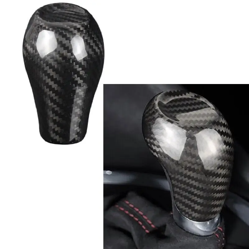 

Dry Carbon Fiber Car Interior Gear Shift Knob Trims Cover for Chevrolet Camaro