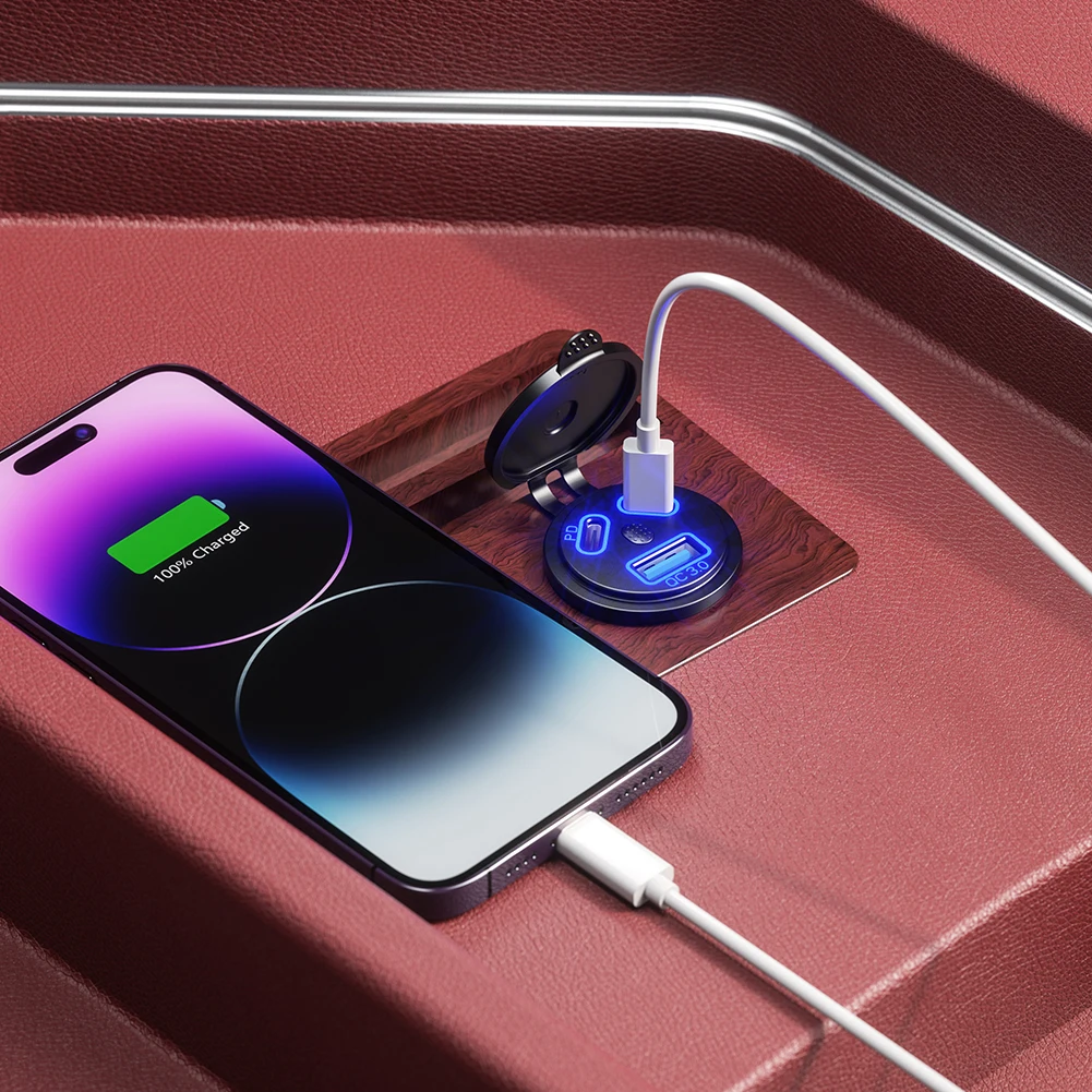  PD CŸ   , 45W USB  , QC3.0  ܼƮ, IP66 , ڵ Ʈ ATV ġ 