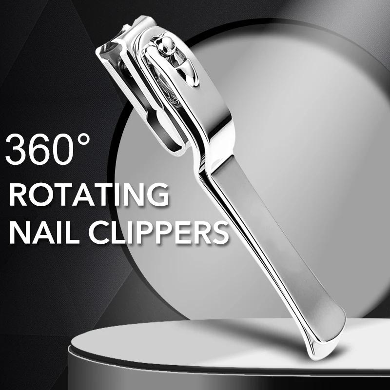 

1Pcs Nail Clippers Rotary Trimming Nail Clippers Rotating Nail Clippers Finger Toes Nail Clippers Manicure Tools
