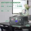 LiFePO4 Battery 48V 200Ah 10Kwh 16S BMS 51.2V 100Ah 120Ah 300Ah Lithium Battery Pack 6000+ Cycles CAN RS485 For Solar EU STOCK 2