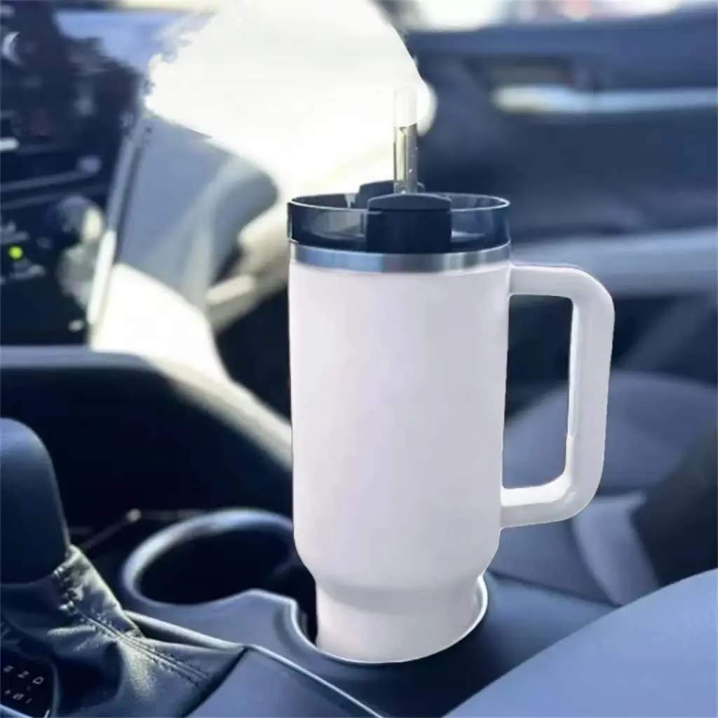 Stanley 40oz Tumbler with Handle Straw Lid Stainless Steel Vacuum Insulated  Travel Mug Double Wall Thermal Iced Coffee Cup - AliExpress