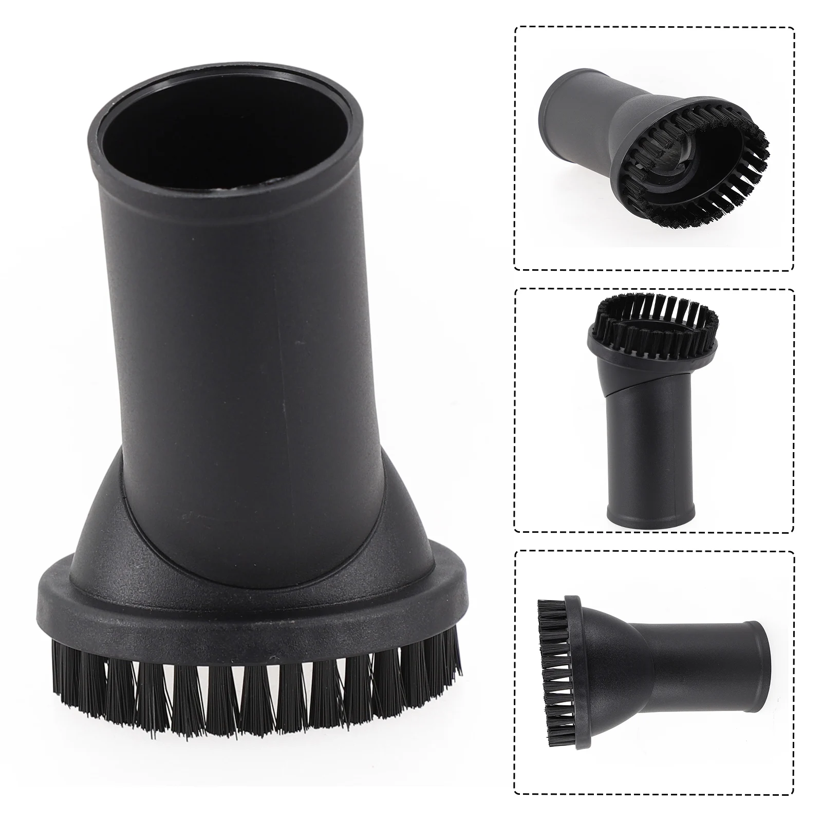 

1pcs Furniture Brush Dust Brush Plastic Bristles 30-35mm For Bosch For Samsung Household Cleaning Tools Black
