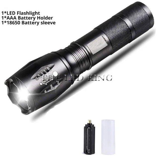 Flashlights XML-T6 V6 LED Flashlight Tactical Flashlight Rechargeable Flashlight Waterproof Torch Use 18650 Battery for Camping keyring torch Flashlights
