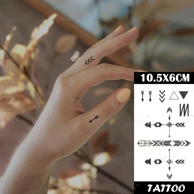 Perfect Small Heart n Arrow Tattoo On Ring Finger – Truetattoos