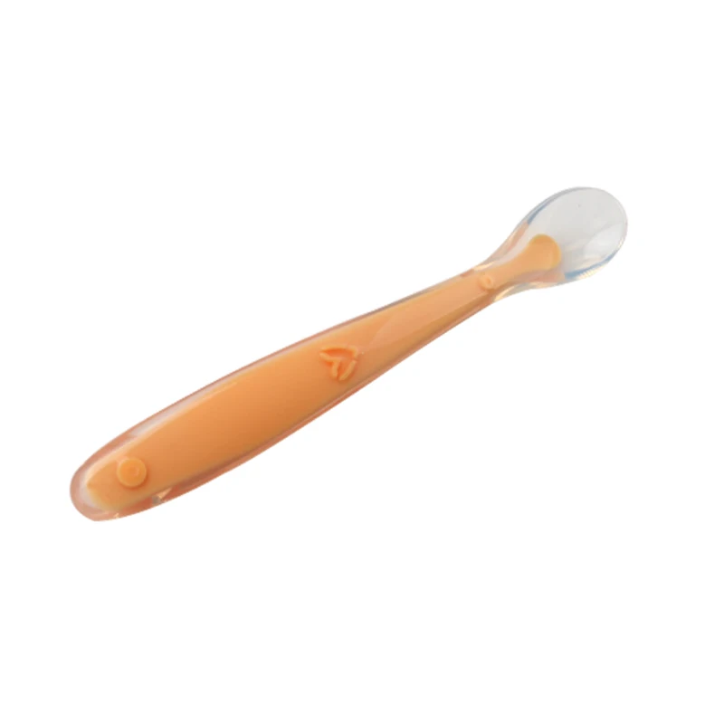 Baby Soft Silicone Spoon Candy Color Spoon Children Food Baby Feeding Dishes Safety Feeder Children Eating Training Spoon