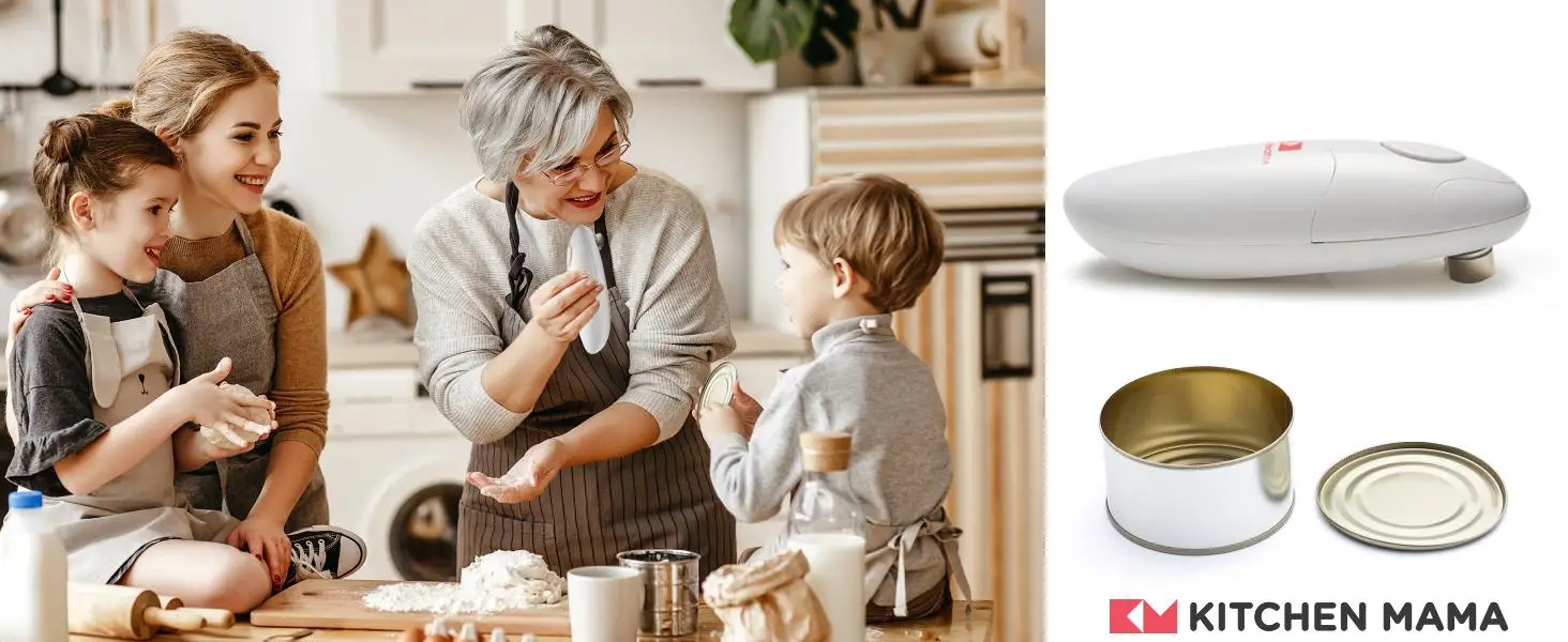 Kitchen Mama Auto Electric Can Opener Smooth edge electric automatic can opener metal can opener