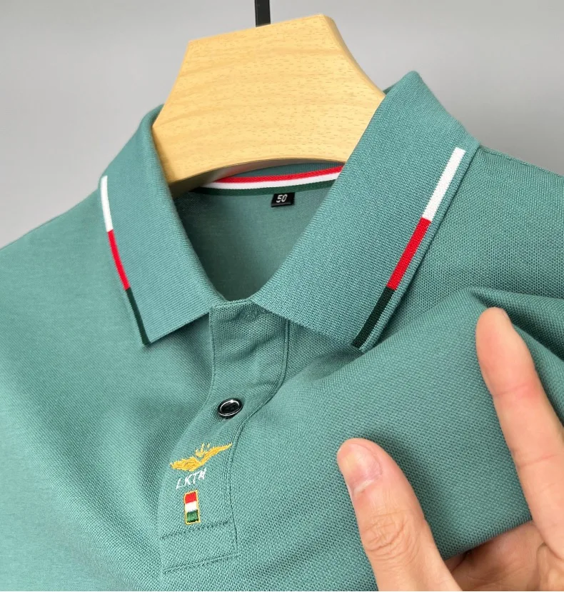 Awesome Flower Design Men's Premium European Size POLO Shirt | 95% Polyester+5% Spandex