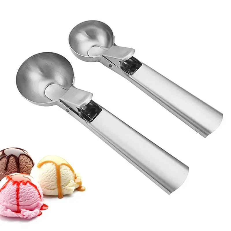 Stainless Steel Ice Cream Ball Scoop Melon Baller Meat Ball Maker 1 Big + 1 Small
