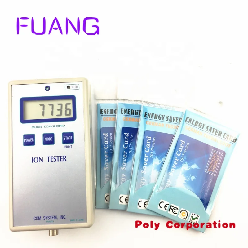Custom  20000 Negative ions Electricity saver card FIR fuel saver card for saving money Bio nano Terahertz energy saving card un