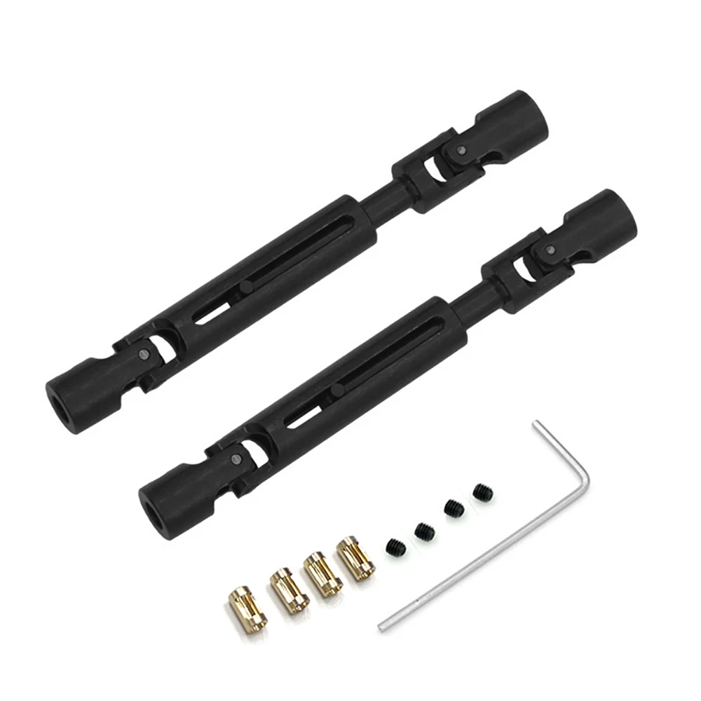 MN78 MN-78 MN82 LC79 1/12 RC 자동차 업그레이드 부품 액세서리 용 3Mm 4Mm 샤프트 슬리브가있는 금속 드라이브 샤프트 CVD 드라이브 샤프트