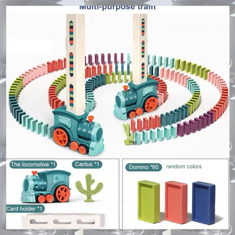 Train Electric Car Building Blocks Children's Automatic Laying Game Educational Toys Brain Game