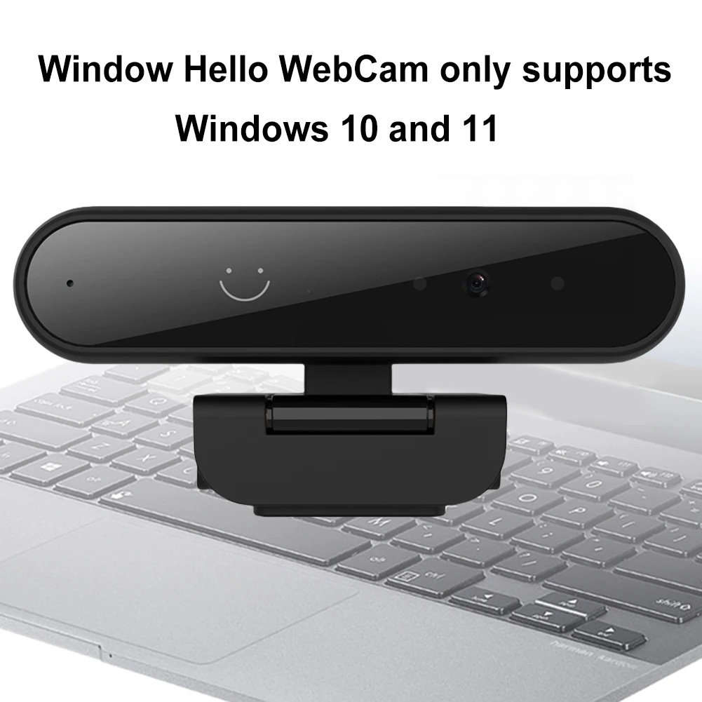 Facial Recognition Webcam 1MP 720P/2MP 1080P for Windows Hello Computer Web Camera Built-in Microphone for Computer Laptop