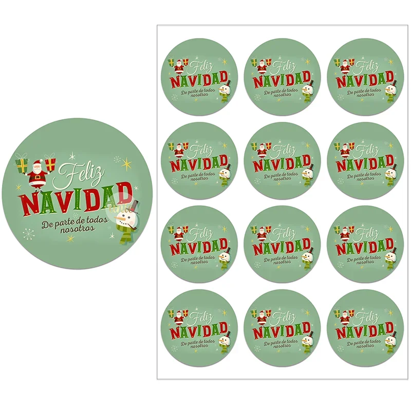 Etiquetas Adhesivas Navidad 108 Piezas 1000 Unidades Pegatinas Navidad Regalos, Etiquetas Adhesivas Redondas Navidad, Pegatinas De Navidad Rollo, Etiquetas De Sellado De Navidad Para Etiquetadora Adhesivas