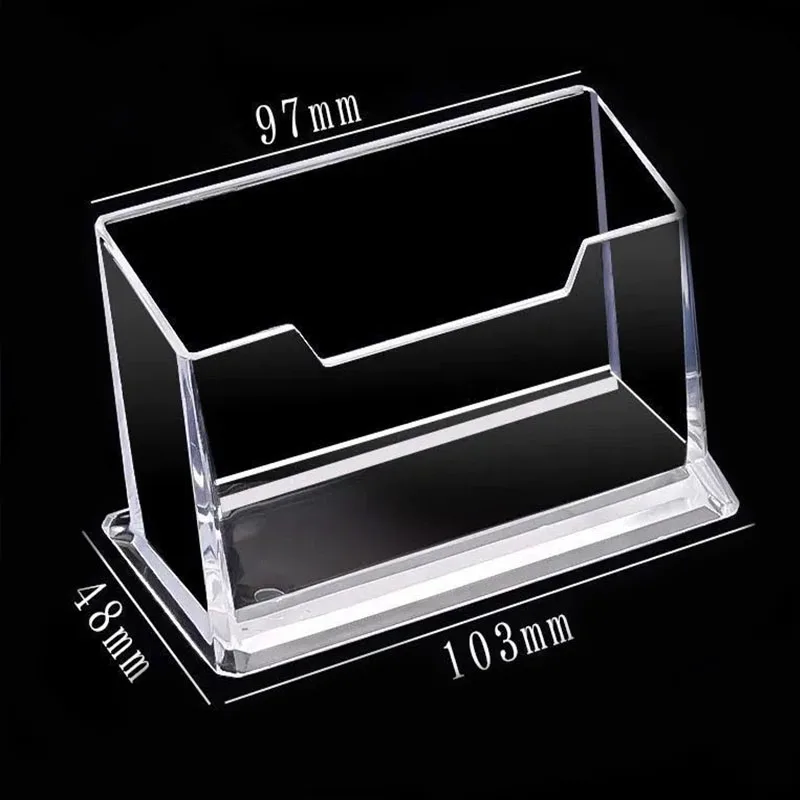 Acrylic Sign Holder Business Card Storage Price Tag Display Business Card Holder Support Carte Desktop BQ04 card holder card display stand desk card holder photo card holder postcard holder