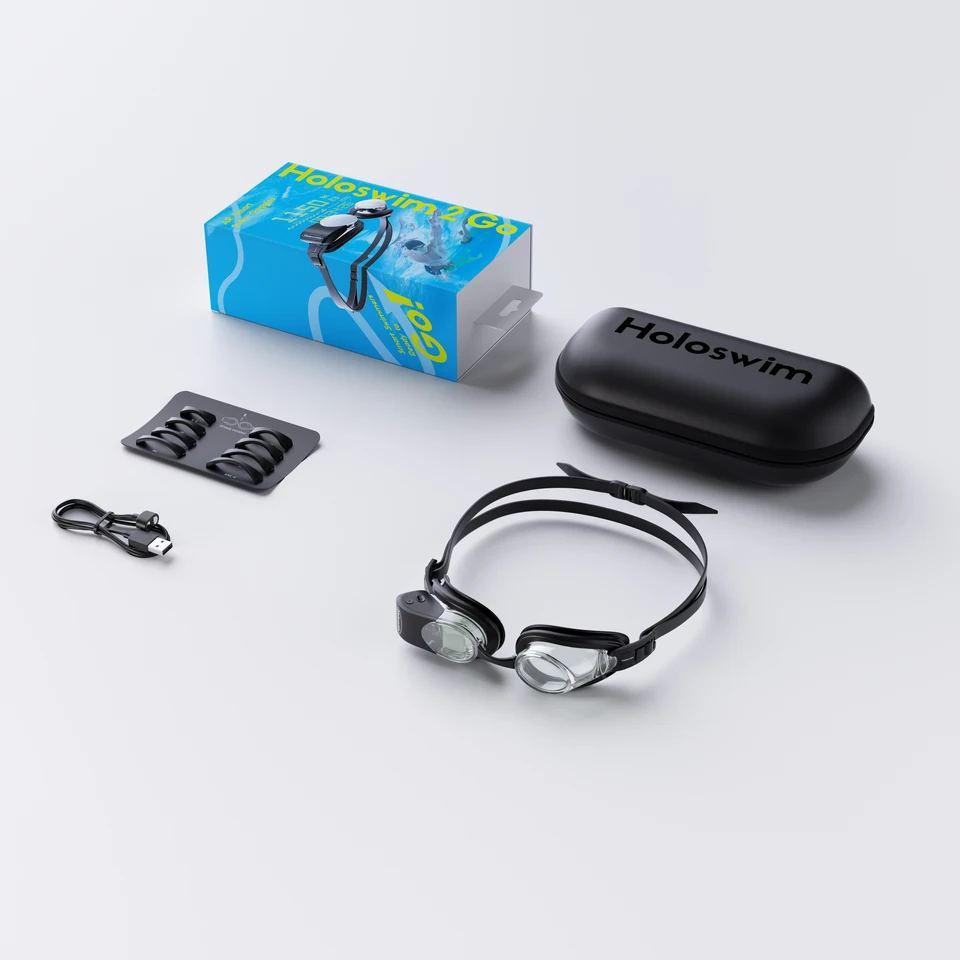 Holoswim 2 Go ARスマートスイムゴーグル、曇り止めスイミングゴーグル