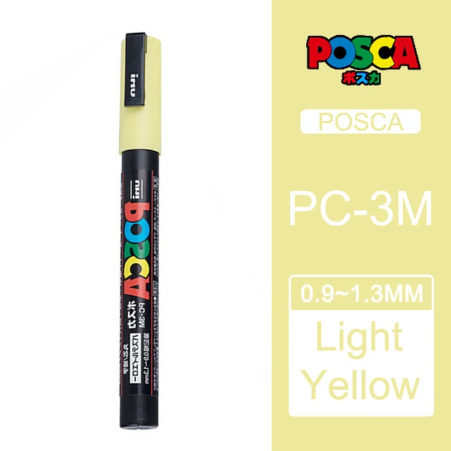 Uniposca Nero Posca - Set Di Pennarelli A Punta Larga - OP'R, PC-17K, PC-8K Pennarelli Uniposca - Foto 12