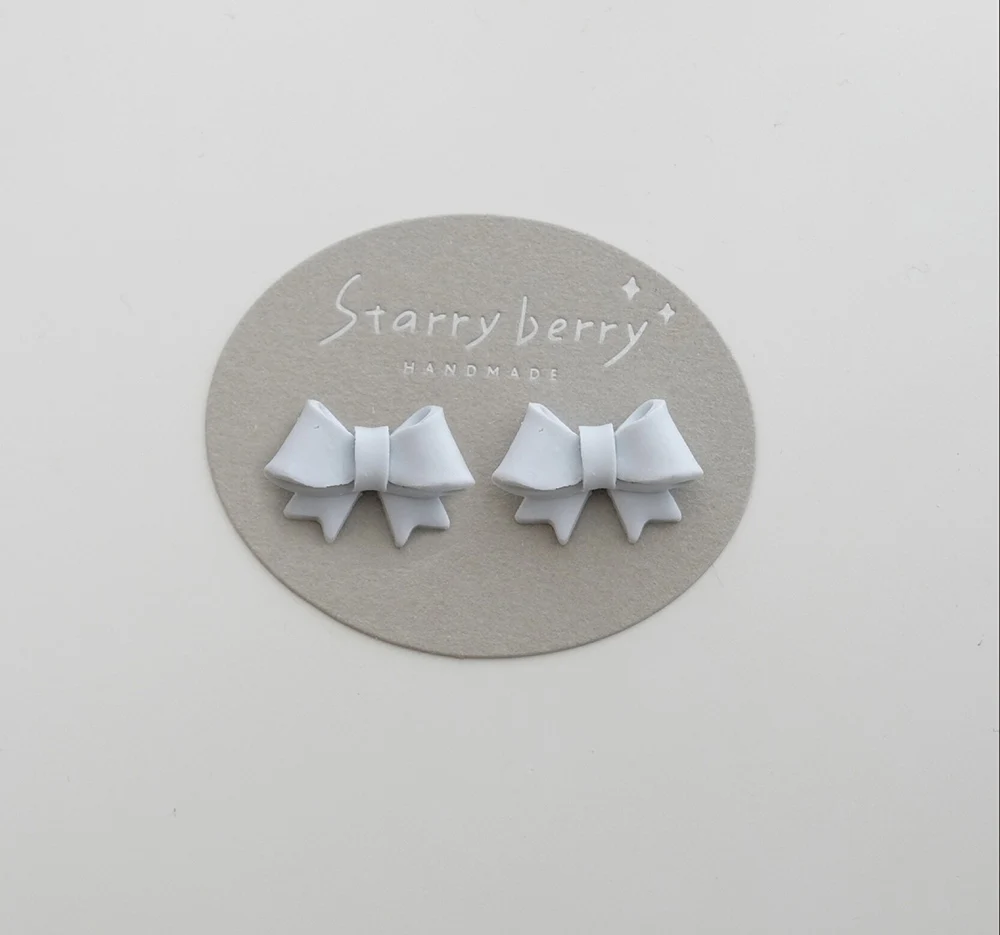 1PC 다양한 모양의 보우 폴리머 클레이 커터, DIY 귀걸이, 수제 선물 펜던트, 장식 제작 도구
