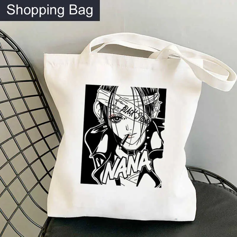 

Tote Bag Nana Osaki Shopping Bag Bolsas De Tela Shopper Canvas Tote Shopping Bag Ecobag Woven Custom