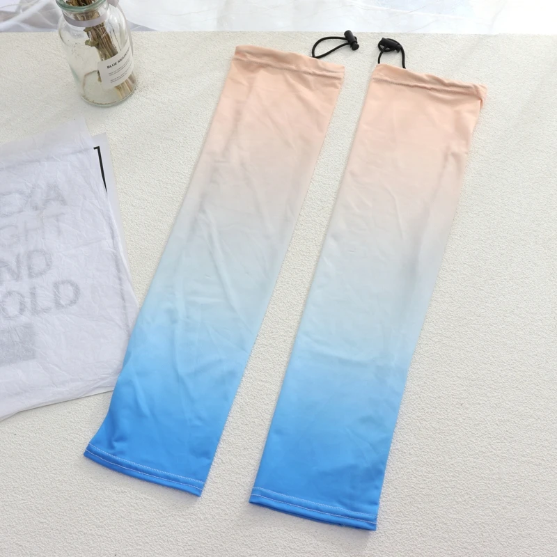 

1Pair Summer Ice Sleeve Sunscreen Arm Sleeves Arm Guard Ice Silk Covers Oversleeve UV Protection Driving Women Men