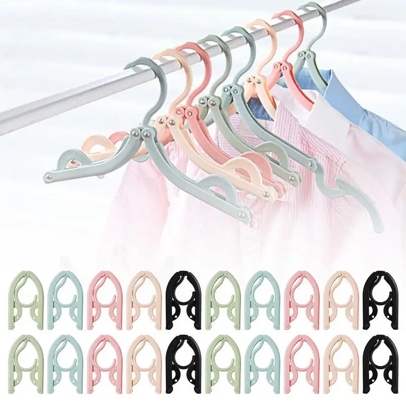 Folding Clothes Hangers 20X Travel Accessories For Women Foldable Clothes Drying Rack Space Saving Clothes Hanger Drying Rack 4