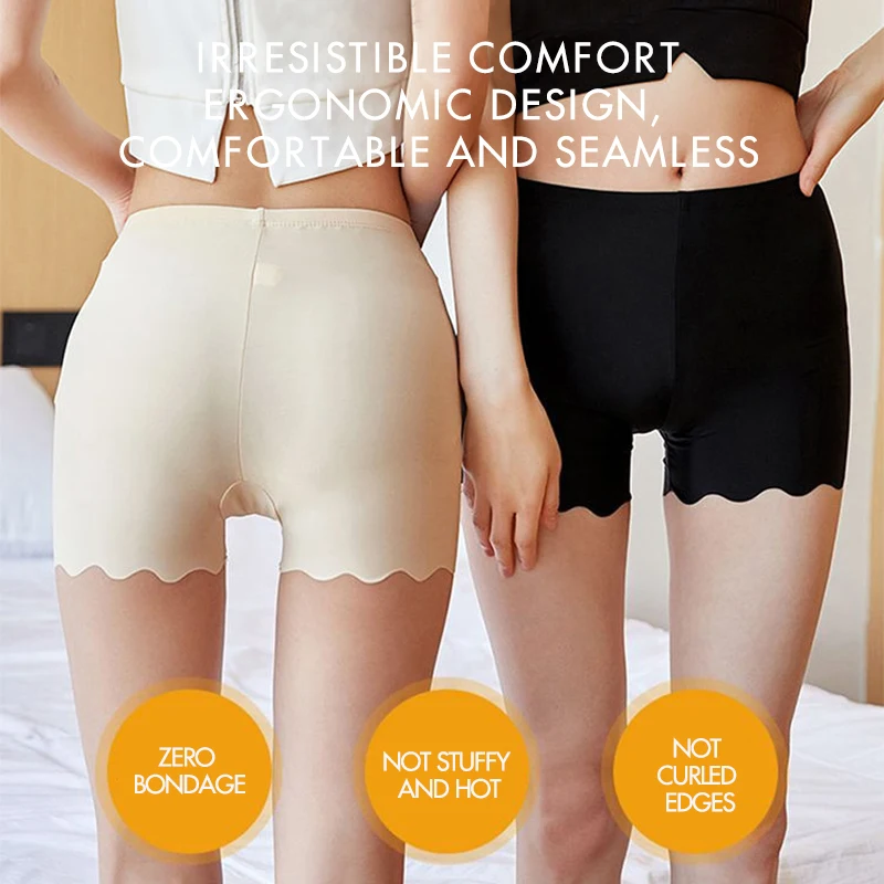 4pcs Women Underwear Slimming Shorts Seamless High Waist Shaper Panties Stretch Underware Stretch Safety Short Pants Ice Silk