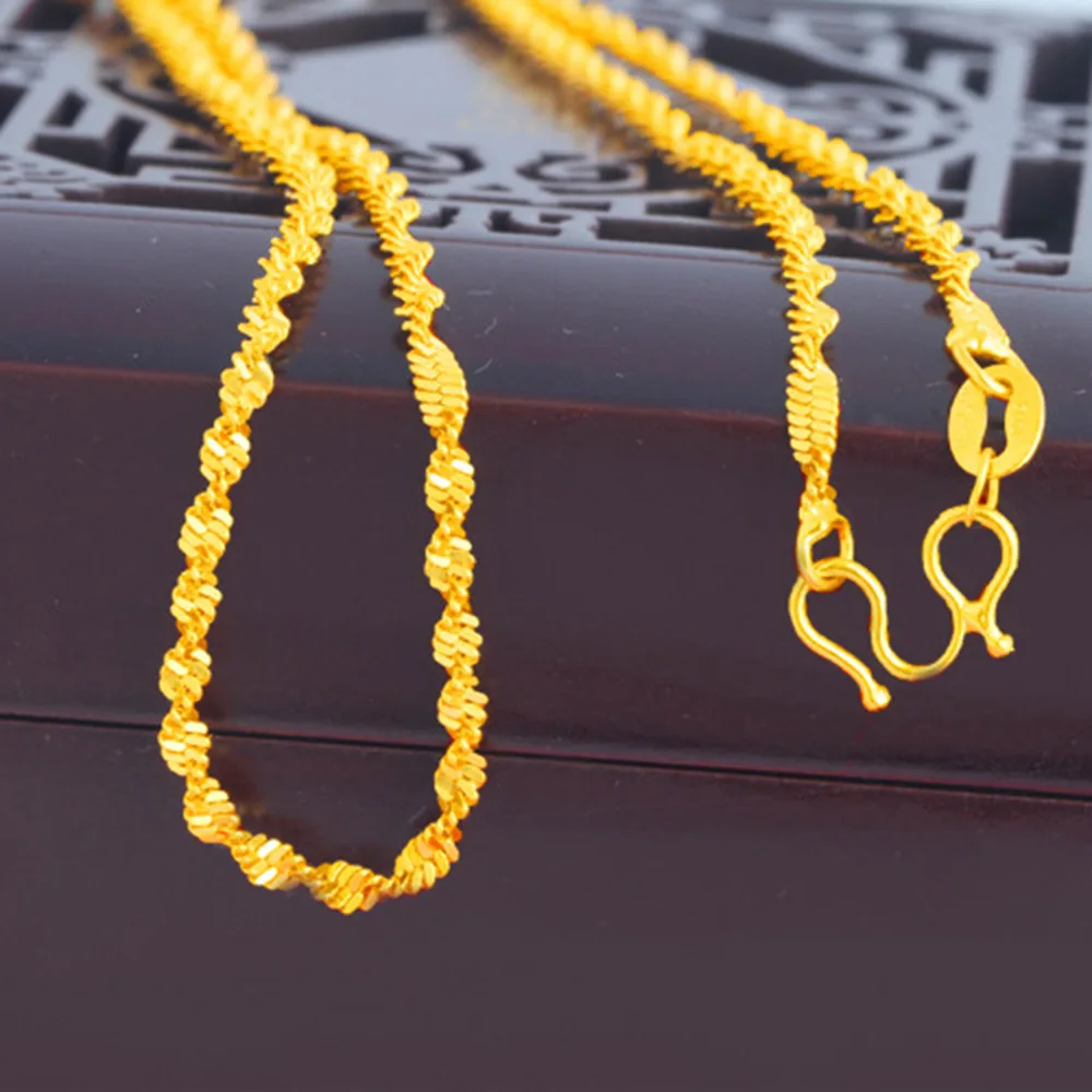 Mens Real Gold Chains Pendants Real Gold Chain Necklace Mens Gold