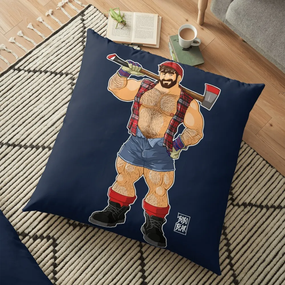 

ADAM LIKES LUMBERJACKS Floor Pillow Cushion Cover For Sofa