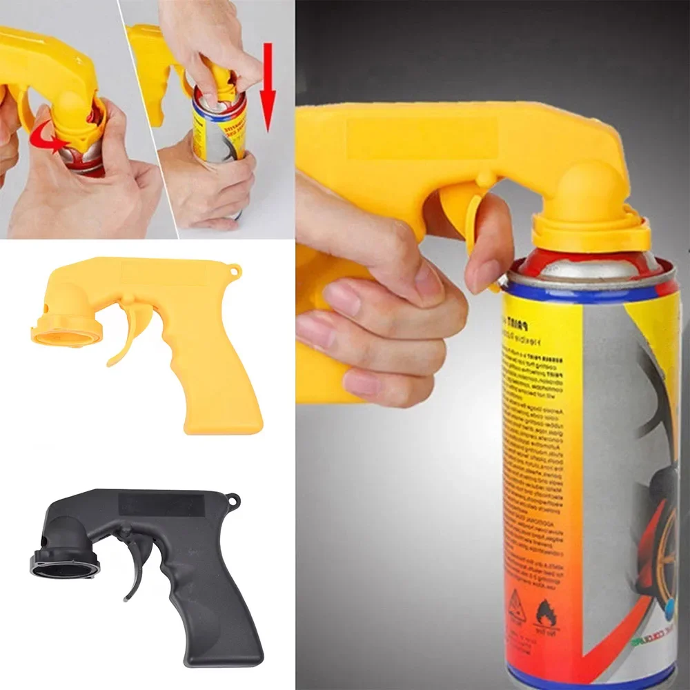 Spray Adaptor Paint Care Aerosol  Gun Handle with Full Grip Trigger Locking Collar Maintenance Repair Tools Car Accessories