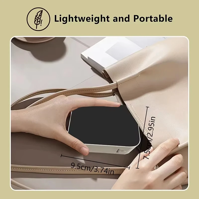 Marklife P15 Mini Portable Label Printer Smart Pocket Printer Thermal Adhesive Sticker Labeling Machine ot 3PK Label Paper NoInk - 5
